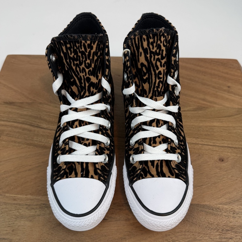 New Womens Converse Chuck Taylor All Star Hi Leopard Sneaker Shoe Size 5.5 M NIB - Picture 4 of 8